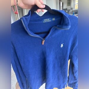Ralph Lauren Royal Blue Zip-Up Sweater